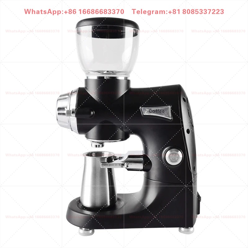 Coffee Grinder Burr Flat - Automatische Kaffeemühle aus Edelstahl mit Titanbeschichtung,