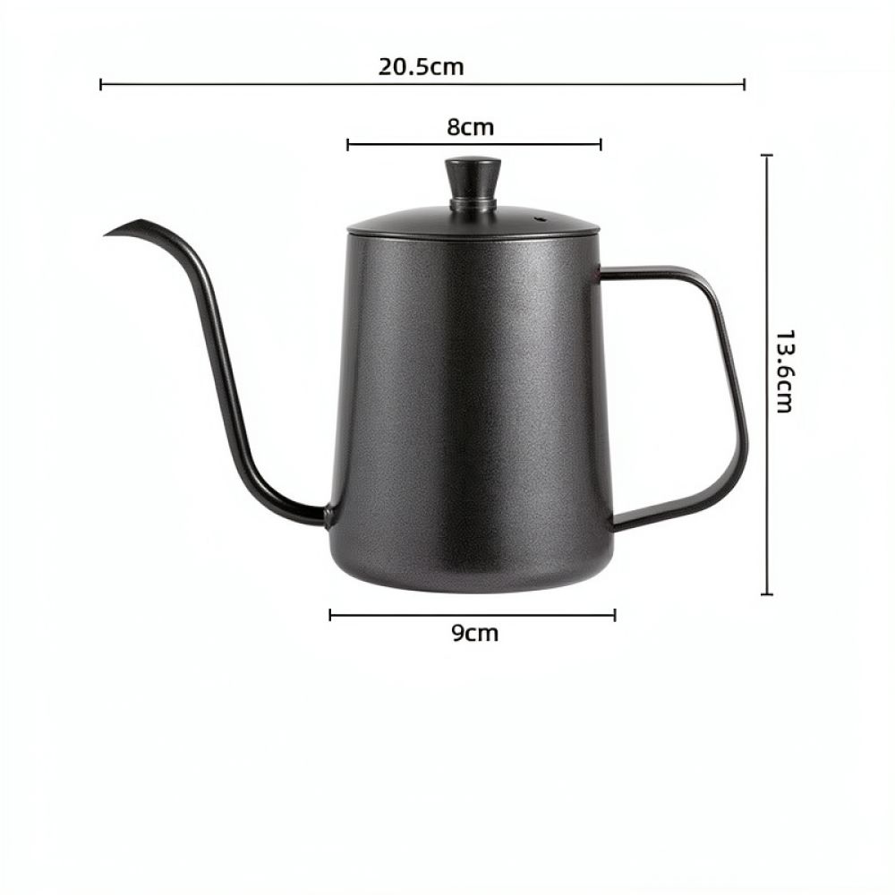 Coffee Equipment Pour Over - Edelstahl-Kaffeekanne mit Schwanenhals-Ausgießer, lang und schmal,