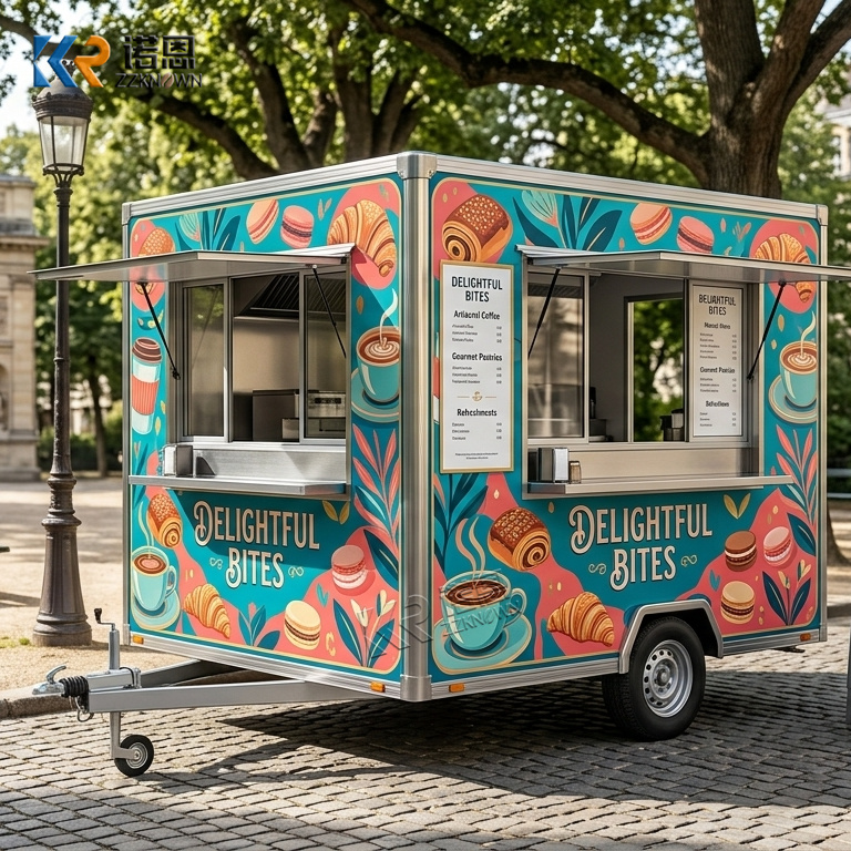 Coffee Van Equipment - Maßgefertigte Grill-Ausrüstung, Mobile Küche, Imbisswagen, Fast-Food-Anhänger,
