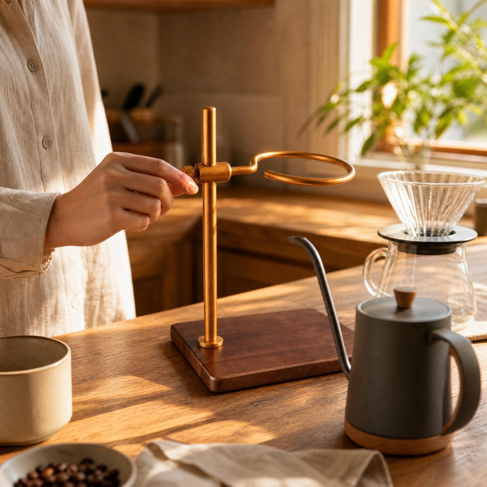 Verstellbarer Holz-Kaffee-Trop – Coffee Equipment Pour Over Bewertung und Preis