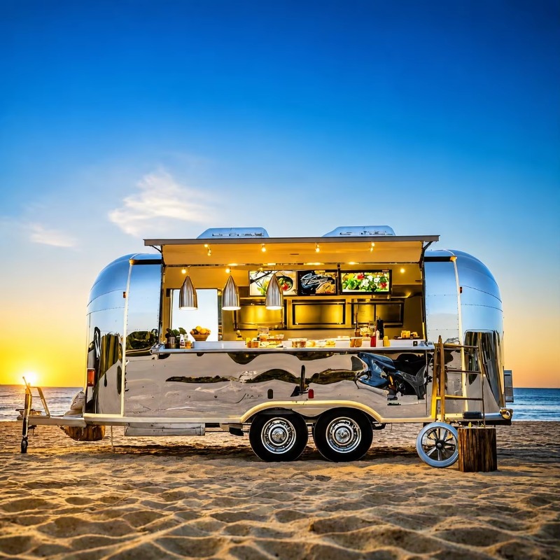 Food Truck Kaffee-Anhänger Str – Coffee Van Equipment Bewertung und Preis